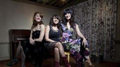 Puss n Boots, from left: Sasha Dobson, Norah Jones and Catherine Popper. Richard Ballard