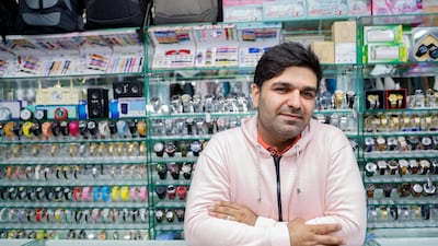 Abbas Ali, Iran, owner of Al Sharaiq Garments & Footwears in Abu Dhabi. Victor Besa / The National