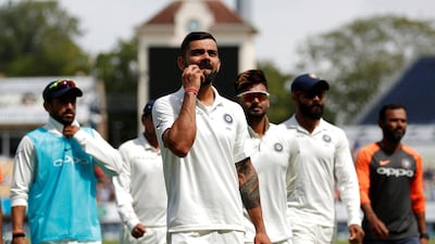 India captain Virat Kohli reacts at the end of the match, which the tourists lost by 31 runs. Reuters