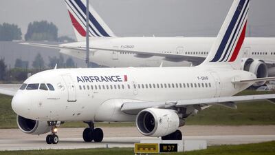 An Air France Airbus A319 passenger jet makes its way on the tarmac at Orly airport, near Paris. Although losses have grown, revenues are up and a rebound seems to be taking shape for Air France-KLM. Charles Platiau / Reuters