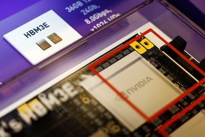 Nvidia’s shares slid as much as 3.9 per cent in US trading, after climbing 48 per cent this year through Monday’s close. Bloomberg