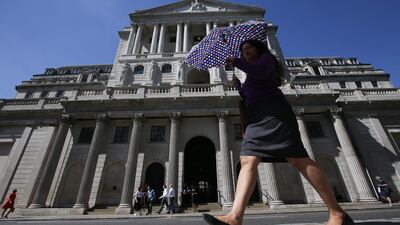 Pedestrians walk past the Bank of England in London. "Home grown" tech talent will be needed as immigration faces curbs after Brexit, report finds. AFP