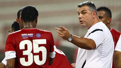 Cosmin Olaroiu will oversee Al Ahli's difficult return to the Asian Champions League. Satish Kumar / The National