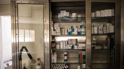 Small quantities of medication are to be distributed by Ms Comair at her volunteer-run clinic in Tannourine. With shortages in pharmacies lasting for months, patients have come to rely on her even more, raising her pre-shortage distribution list from 150 to 350 patients.