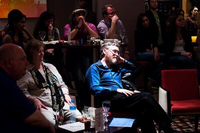 The Poeticians meet in Dubai to perform monthly. Charles Crowell for The National