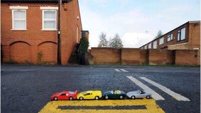 A developer is said to have paid for the 43cm double yellow line. Albanpix / Rex