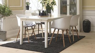 White oak chairs; Dh400 each