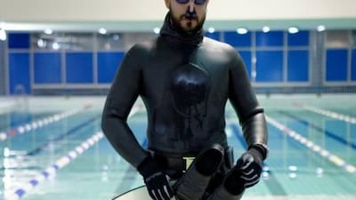 Mr Abu Haliqa, 40, had been training for September's AIDA Individual Depth World Championship 2011.