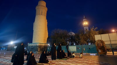Iraqi women pray at Imam Ali Mosque, the first mosque in south-east port city of Basra, during the month of Ramadan. Reuters