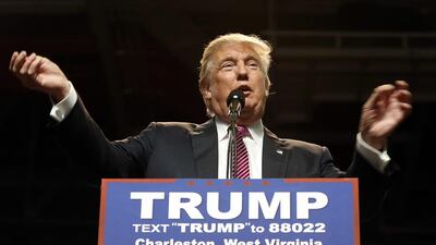 Republican presidential candidate Donald Trump speaks in Charleston. Steve Helber / AP Photo
