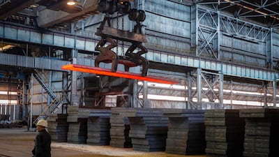 Russia is flooding the market with cheap steel after sanctions imposed by the US, the EU and their allies. EPA