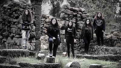Slave of Sirens, who formed in 2015 after meeting through mutual friends, say they want to empower girls and women in Lebanon and beyond to follow their dreams. Courtesy Slave of Sirens