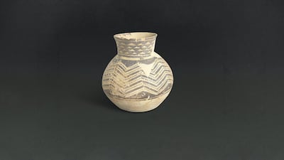 The Marawah Vase was uncovered on Marwah Island and dates to about 5500 BCE. Courtesy Department of Culture and Tourism - Abu Dhabi