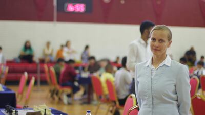 Alexandra Grishina, the founder of Dubai Chess Knowledge