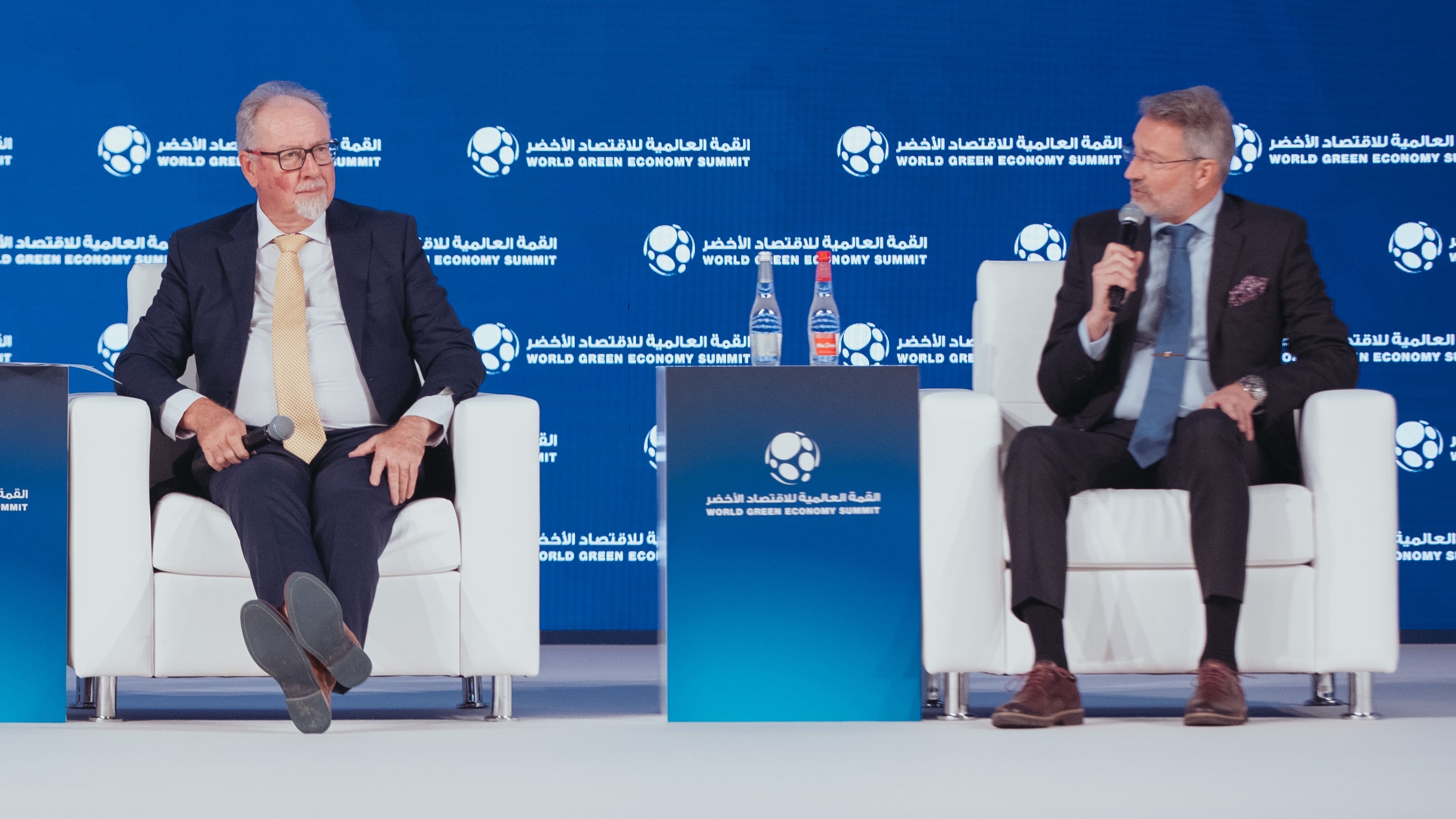 From left: Timothy Clarke, chief executive of Dubai's Warsan Waste Management Centre (WWMC) and Anssi Mikola, co-founder of River Recycle