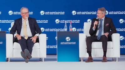 From left: Timothy Clarke, chief executive of Dubai's Warsan Waste Management Centre (WWMC) and Anssi Mikola, co-founder of River Recycle
