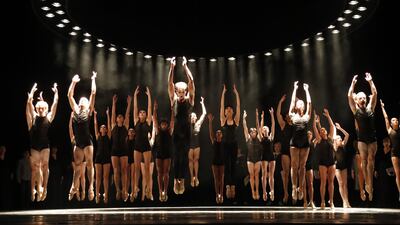 Artists of the Tbilisi National Opera and Ballet Theatre perform in a rehearsal of the ballet 'Karmina Burana' by Carl Orff in Tbilisi, Georgia. EPA