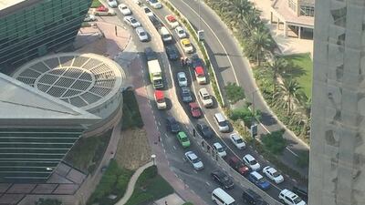 Traffic was moving normally again by midmorning, and the metro station was also reopened as normal. Courtesy Matt Pritchard