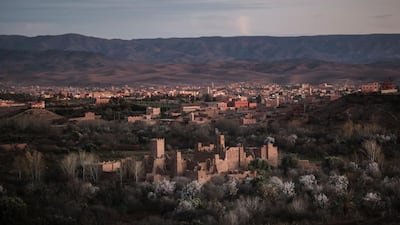 Amazigh villages among the foothills of the High Atlas mountains, near Ouarzazate, central Morocco. Deep in Morocco’s Atlas Mountains, the ancient Berbers live on, defying a harsh environment and remiaing loyal to their traditions and way of life in some of the most hard-to-reach parts of the African continent.