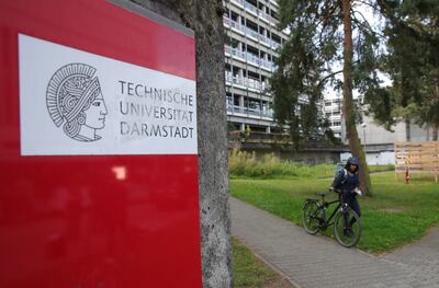 Technical University Darmstadt, where the suspected poisoning took place. AFP
