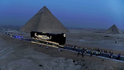 The smart vehicle took 10 hours to make the 7.5-kilometre journey from the Giza plateau to the Grand Egyptian Museum.