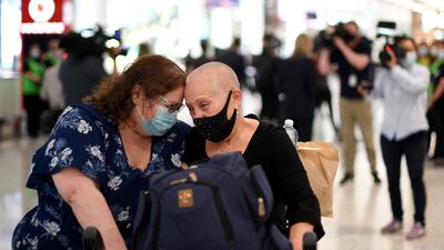 Families were split across continents as tens of thousands of citizens were stranded overseas. AFP