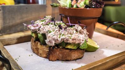 They haven't forgotten the perennial avocado on toast. This tasty dish comes topped with tuna, too. Leslie Pableo / The National