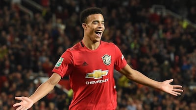 Mason Greenwood, 17, opened the scoring for Manchester United against Rochdale. AFP