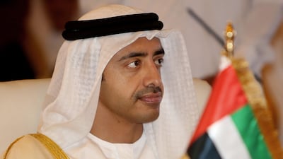 Sheikh Abdullah bin Zayed, UAE Minister of Foreign Affairs and International Co-operation. AP