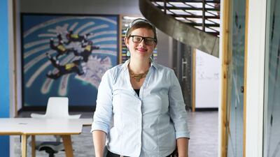 Angela Boshoff Hundal, the founder of Scribe content agency, says owning her own company has made her spending habits much more conservative. Pawan Singh / The National