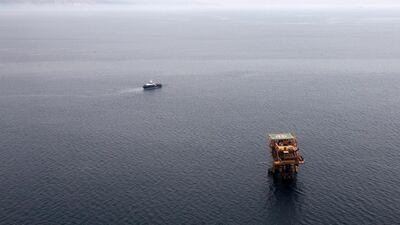 Above, the Bukha A Oman oil field in Oman. Pawan Singh / The National