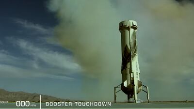 This was Blue Origin's fifth human spaceflight.