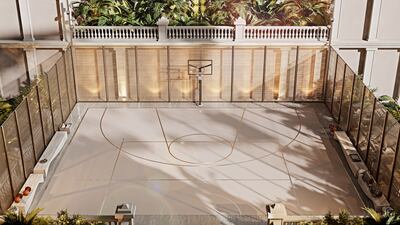 The basketball court