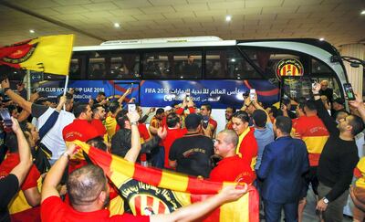 Esperance de Tunis arrive in Abu Dhabi for a shot at the Fifa Club World Cup. Courtesy Fifa Club World Cup UAE 2018
