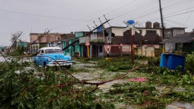 Hurricane Ian wrecked parts of Pinar del Rio, before continuing towards Florida. EPA