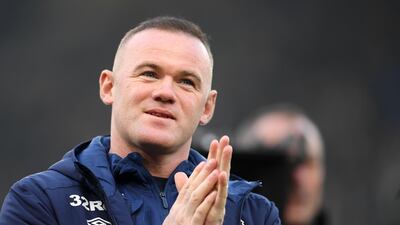 Wayne Rooney is introduced to Derby County fans prior to the Championship match against Queens Park Rangers on November 30. Getty Images