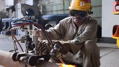 Lamprell has given itself a makeover since 2012, when it issued five profit warnings over delays in delivering wind turbine vessels. Jaime Puebla / The National