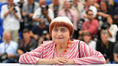 French director Agnes Varda at the Cannes Film Festival