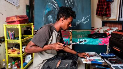 Art can be a vehicle for Eritreans and Ethiopians to celebrate all they have in common, from language to religion to culture. AFP