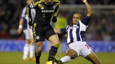 Nigerian striker Peter Odemwingie, right, was on his way over to Loftus Road when he had to turn around and drive back to West Bromwich Albion when the deal with Queens Park Rangers fell through.
