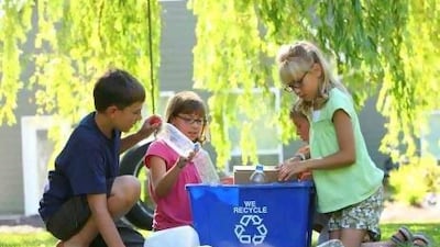 @caption: Teaching children to recycle and save energy early on will have an effect on their attitudes to conservation later in life.