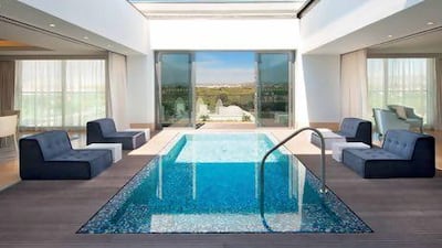 The Presidential Suite pool. Courtesy of Conrad Hotels & Resorts
