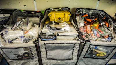 A photographic tour of Azzam, Abu Dhabi Ocean Racing's boat for the 2014/15 Volvo Ocean Race.