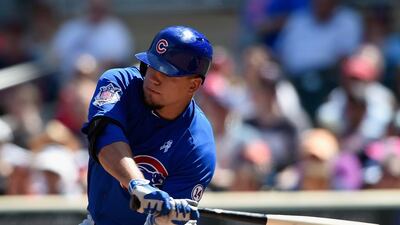 Rookie Kyle Schwarber is a hit with the Chicago Cubs, who are aiming for a play-off spot thanks to youthful mix of players. Hannah Foslien / AFP