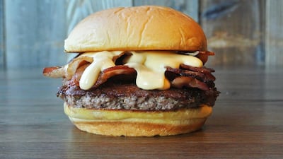 The limited edition Cheddar Shack Burger. Courtesy of Shake Shack