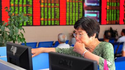 The sell-off in the past month has wiped more than US$3.2 trillion off Chinese stocks. ChinaFotoPress via Getty Images
