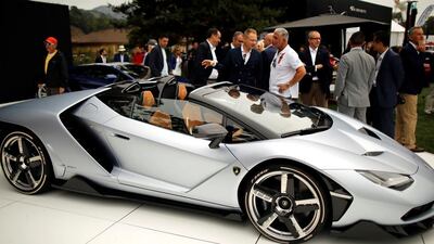 A Lamborghini Centenario Roadster at The Quail. Michael Fiala / Reuters