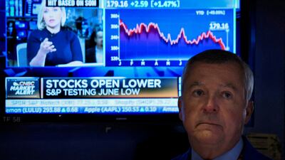 The S&P 500 ended the month with a 9.3 per cent loss and posted its third losing quarter in a row. Reuters