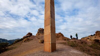 This gingerbread monolith was found in San Francisco on December 25. AP