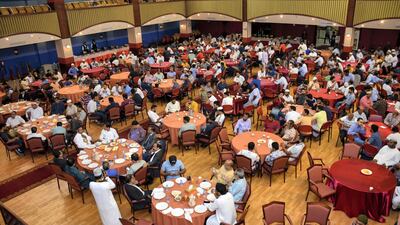 Bearys Welfare Forum Abu Dhabi hosts an iftar in Abu Dhabi. Courtesy Bearys Welfare Fourm